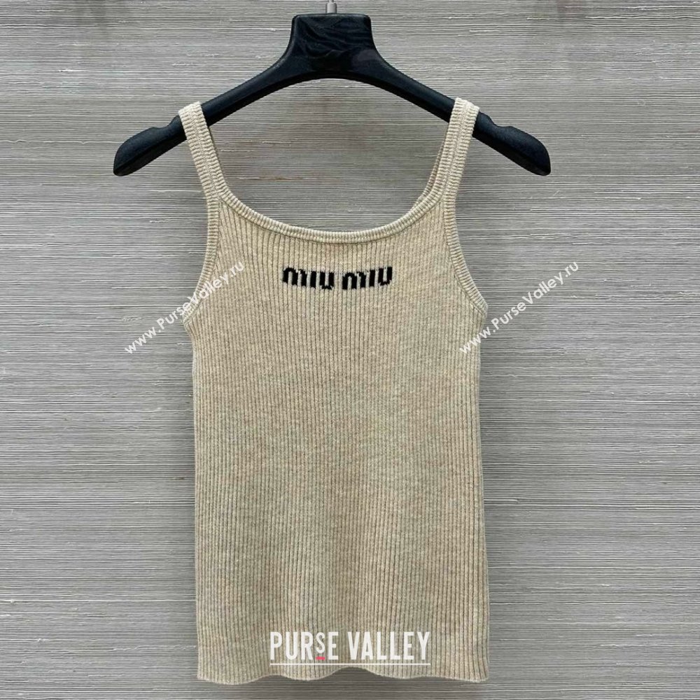 Miu Miu Wool Vest M031114 Apricot 2025 (Q-25031114)