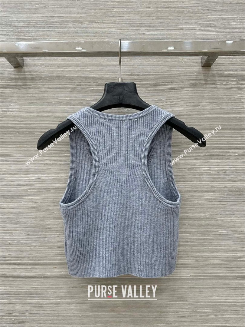 Miu Miu Wool Vest M031115 Grey 2025 (Q-25031115)