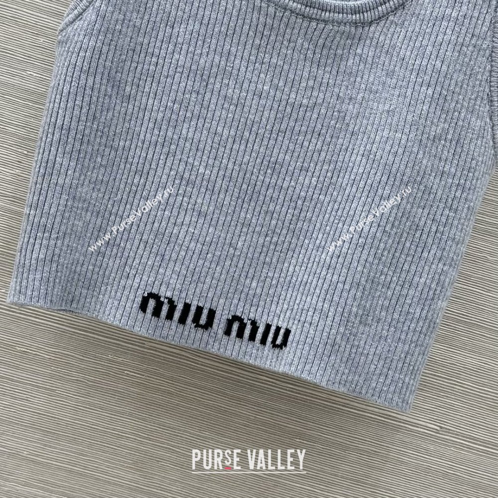 Miu Miu Wool Vest M031115 Grey 2025 (Q-25031115)