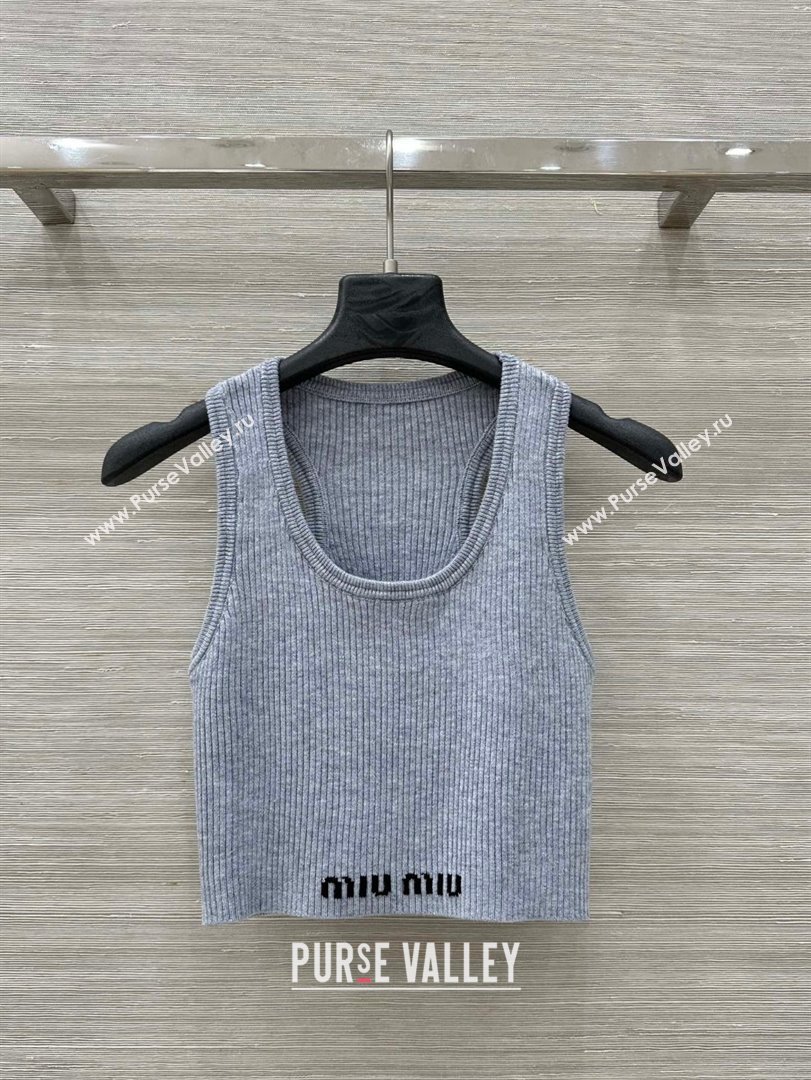 Miu Miu Wool Vest M031115 Grey 2025 (Q-25031115)