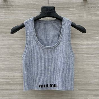 Miu Miu Wool Vest M031115 Grey 2025 (Q-25031115)