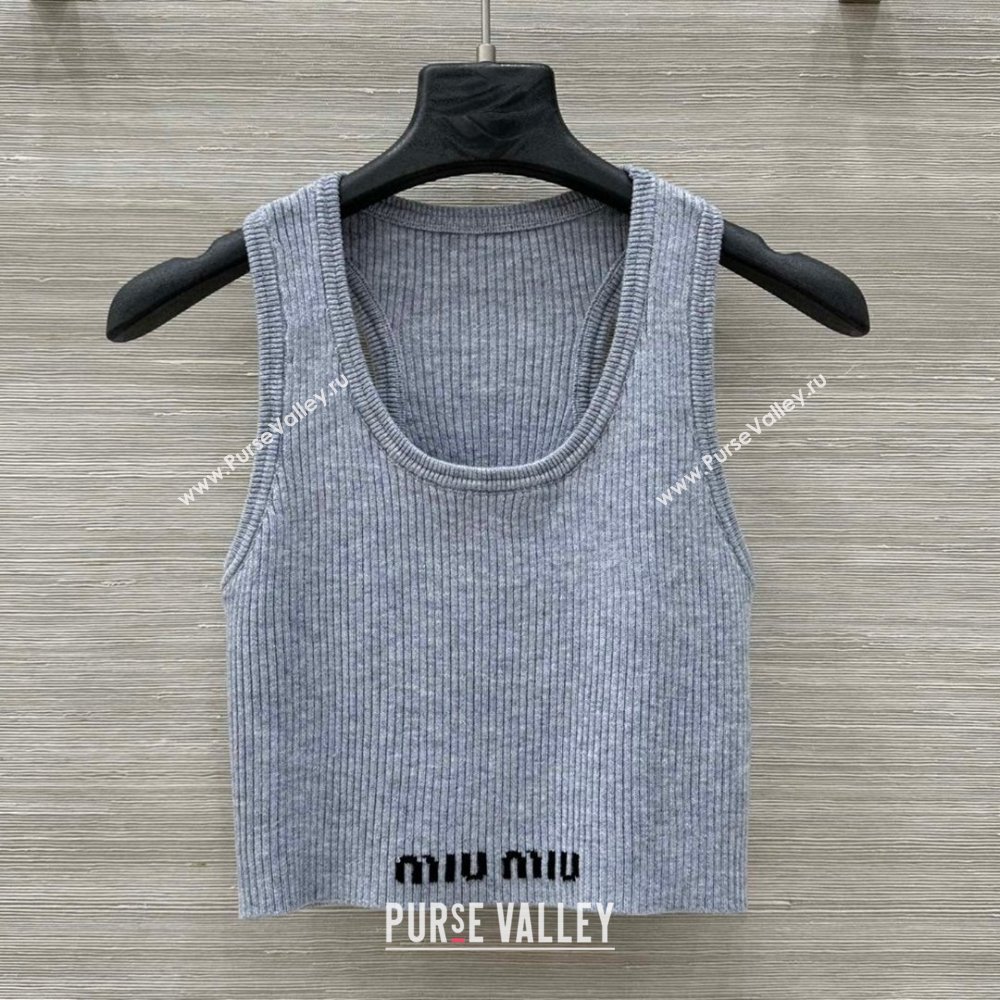 Miu Miu Wool Vest M031115 Grey 2025 (Q-25031115)