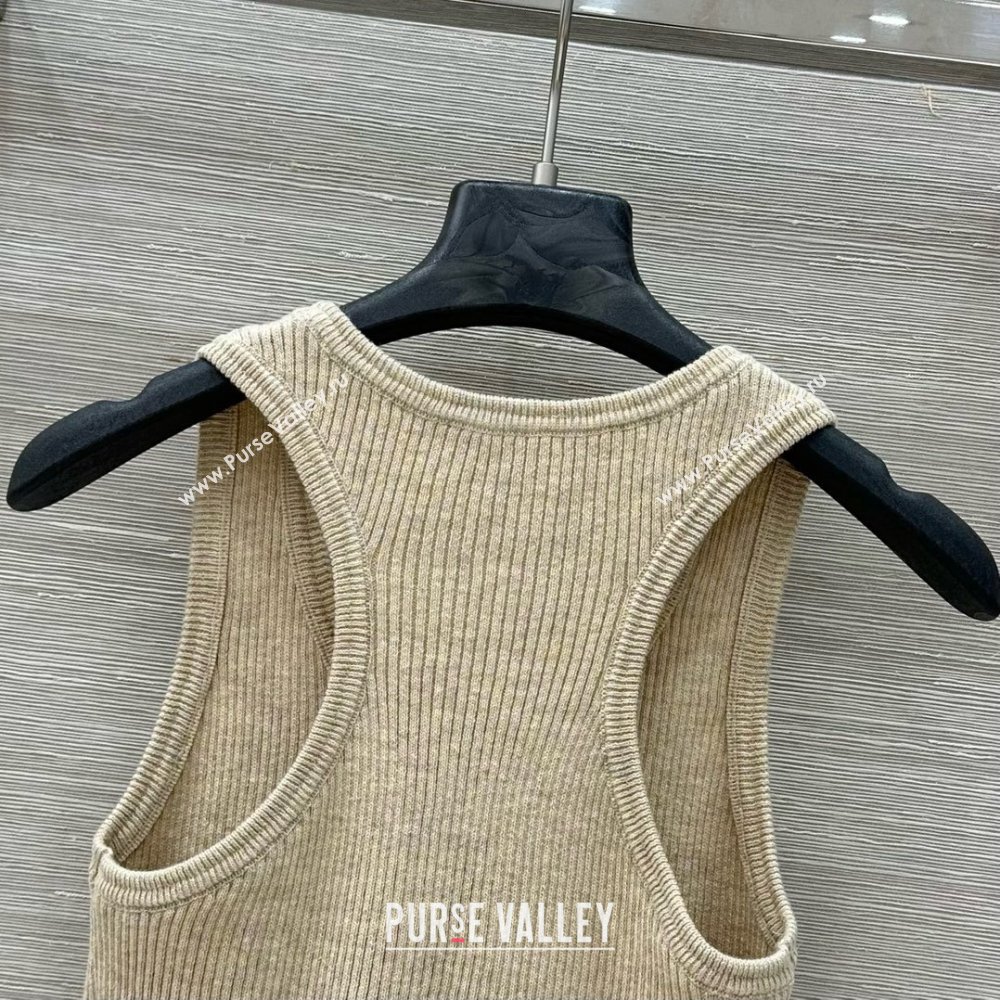 Miu Miu Wool Vest M031116 Apricot 2025 (Q-25031116)