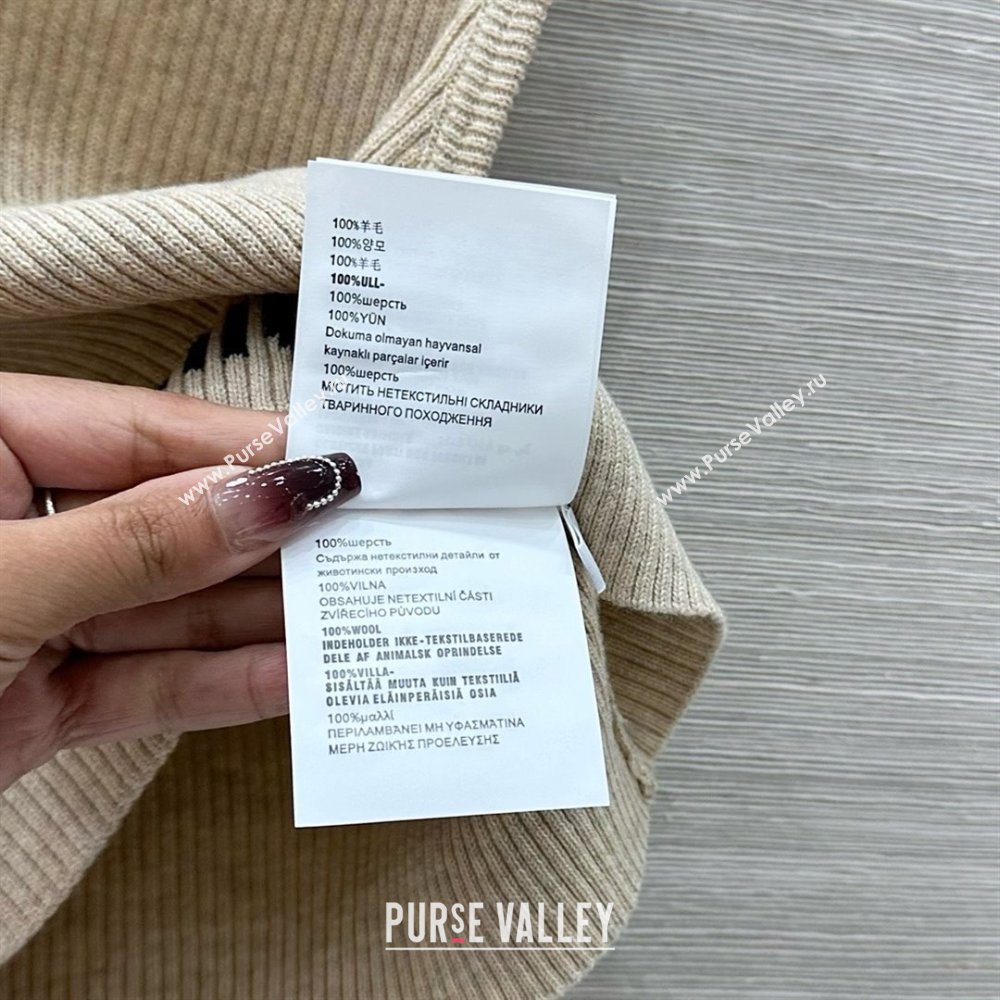 Miu Miu Wool Vest M031116 Apricot 2025 (Q-25031116)