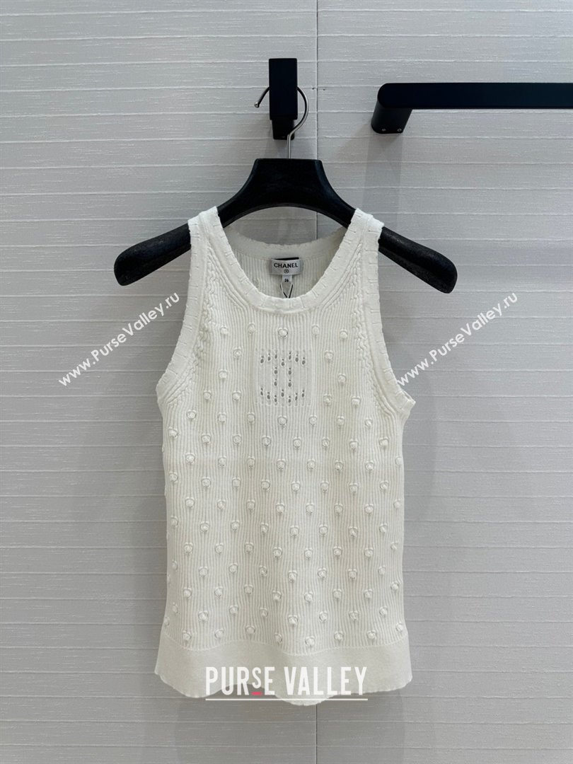 Chanel Knit Vest CH031107 White 2025 (Q-25031107)