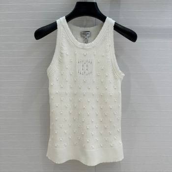 Chanel Knit Vest CH031107 White 2025 (Q-25031107)
