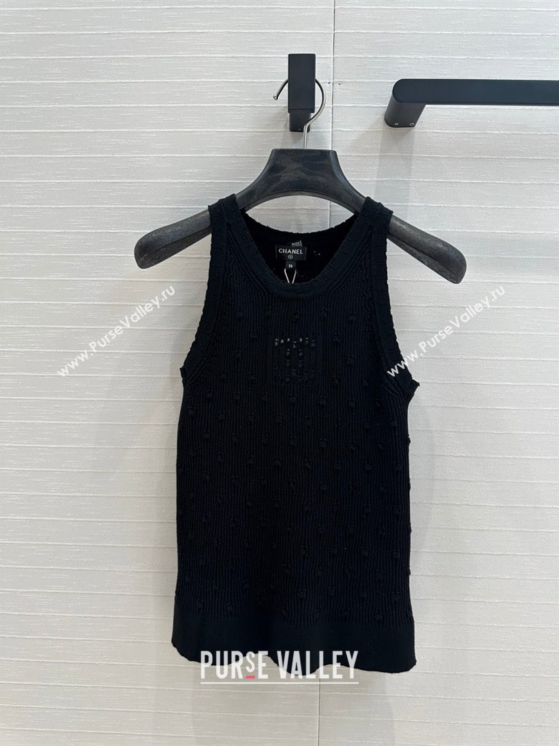 Chanel Knit Vest CH031108 Black 2025 (Q-25031108)