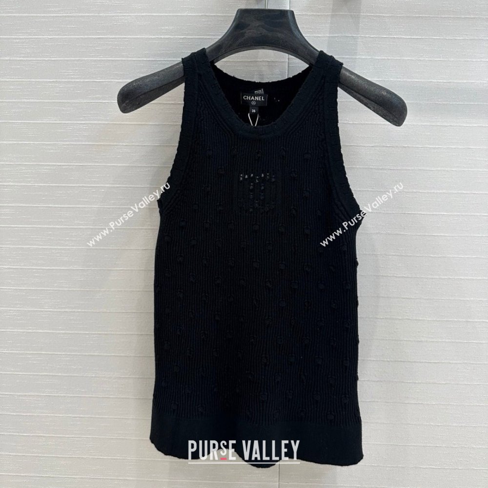 Chanel Knit Vest CH031108 Black 2025 (Q-25031108)