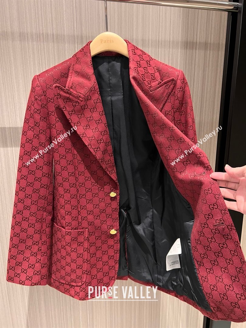 Gucci GG Jacket G031017 Deep Red 2025 (Q-25031117)