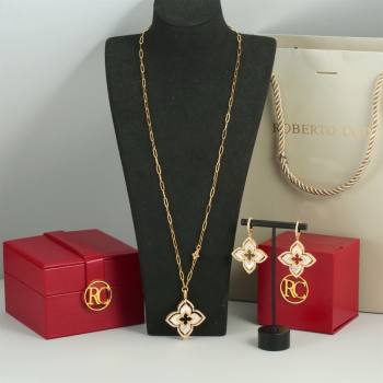 Roberto Coin Earrings/Necklace R031208 Gold/White 2025 (YF-25031208)