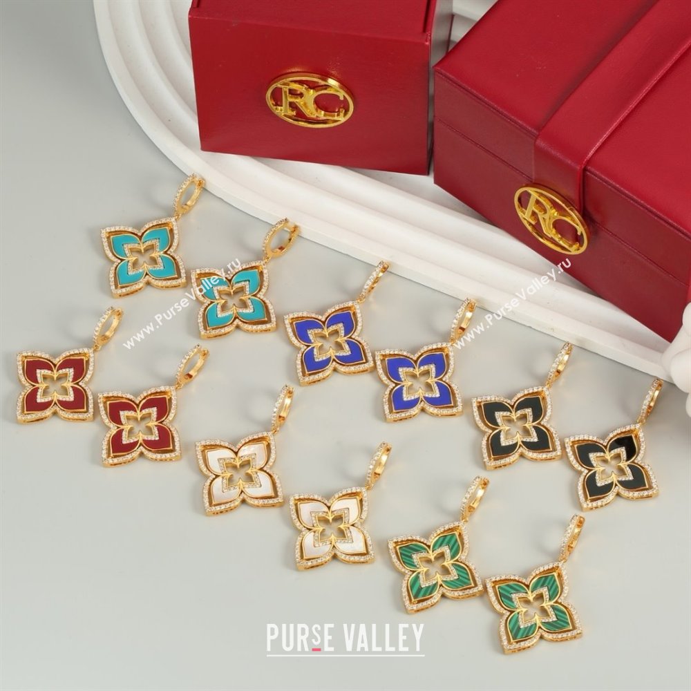 Roberto Coin Earrings/Necklace R031213 Gold/Black 2025 (YF-25031213)