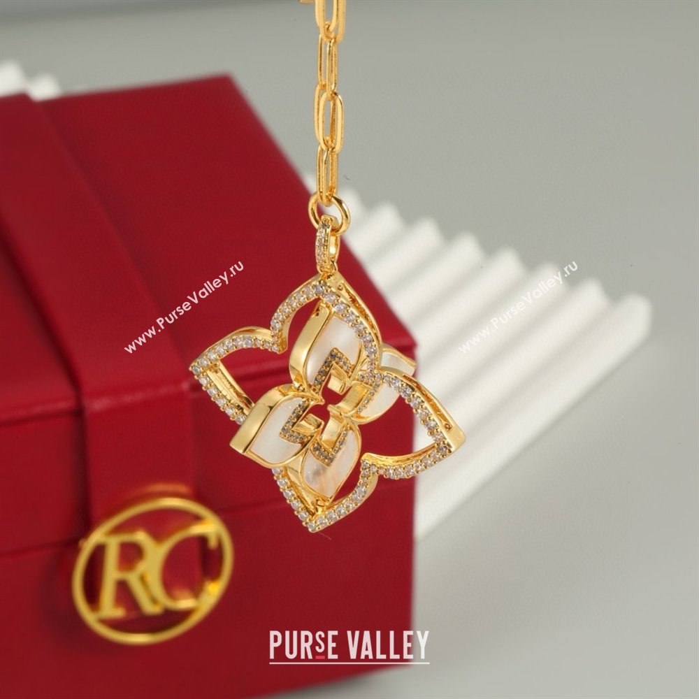 Roberto Coin Earrings/Necklace R031208 Gold/White 2025 (YF-25031208)