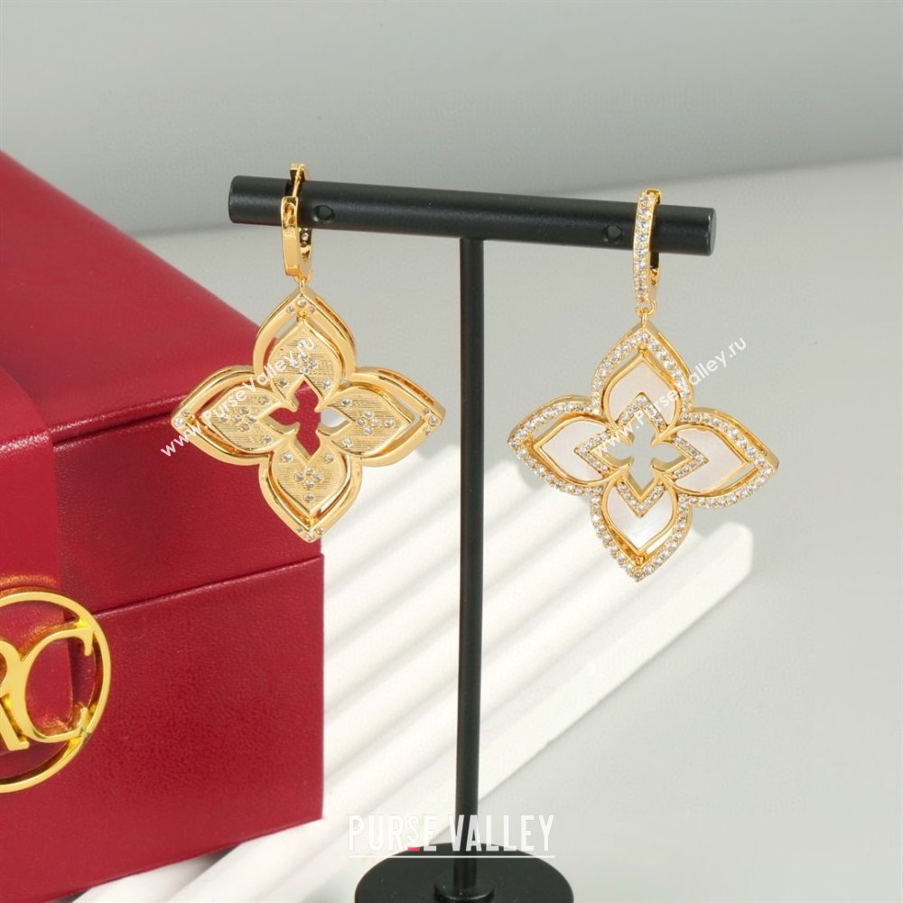 Roberto Coin Earrings/Necklace R031208 Gold/White 2025 (YF-25031208)