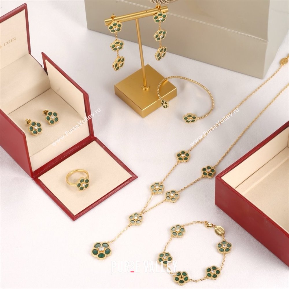 Roberto Coin Necklace/Earrings/Bracelet/Ring R031303 Green 2025 (YF-25031303)