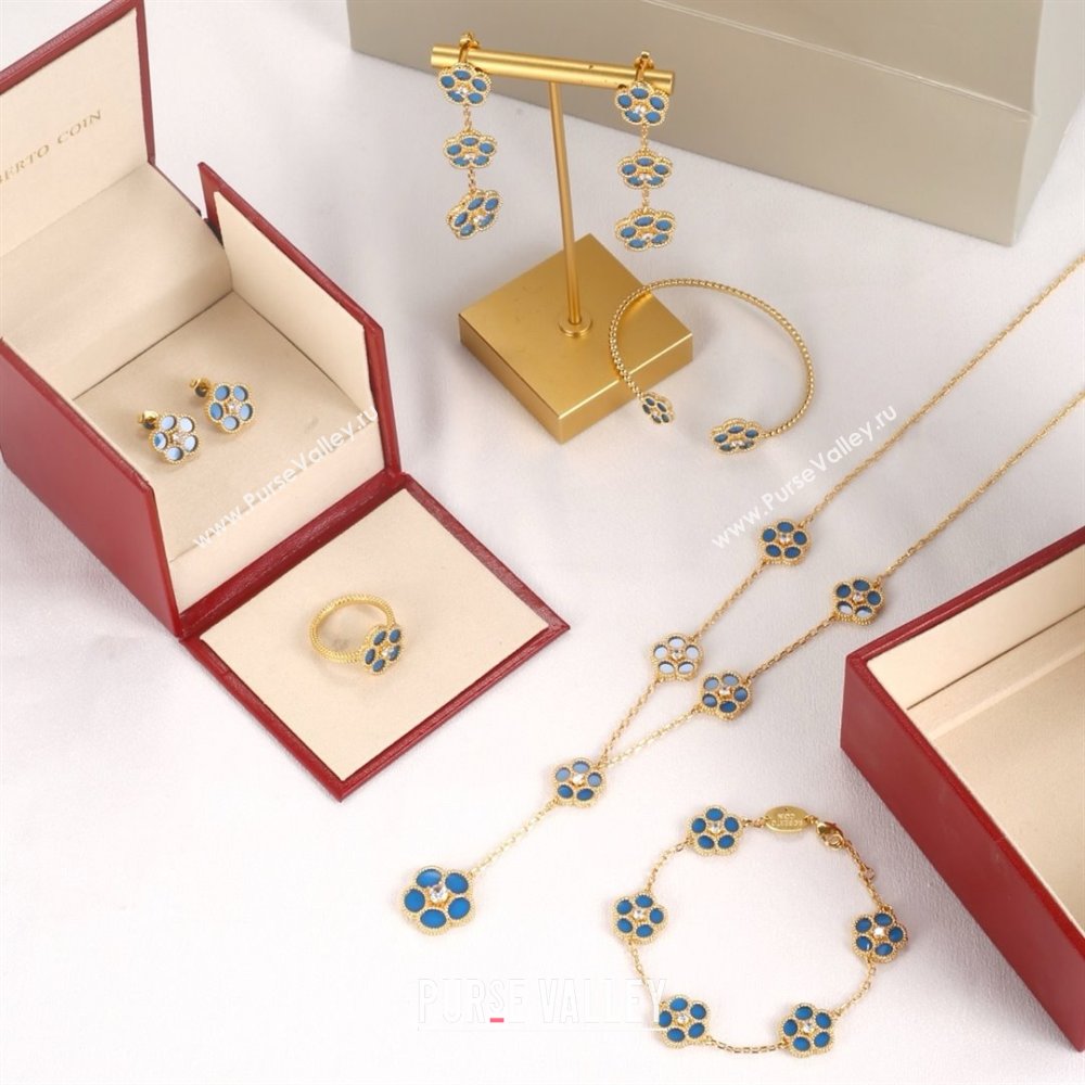 Roberto Coin Necklace/Earrings/Bracelet/Ring R031221 Blue 2025 (YF-25031221)