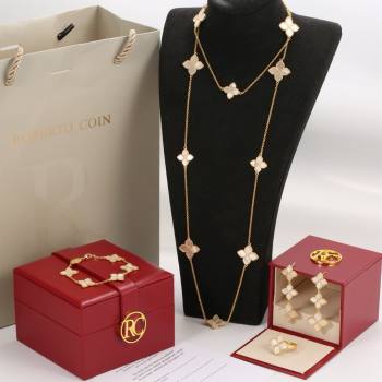 Roberto Coin PRINCESS FLOWER Necklace/Earrings/Bracelet/Ring R031310 White 2025 (YF-25031310)