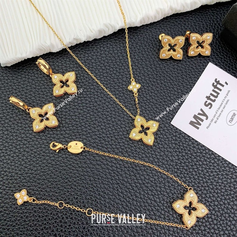 Roberto Coin VENETIAN PRINCESS Necklace with Crystals R031225 Gold 2025 (YF-25031225)