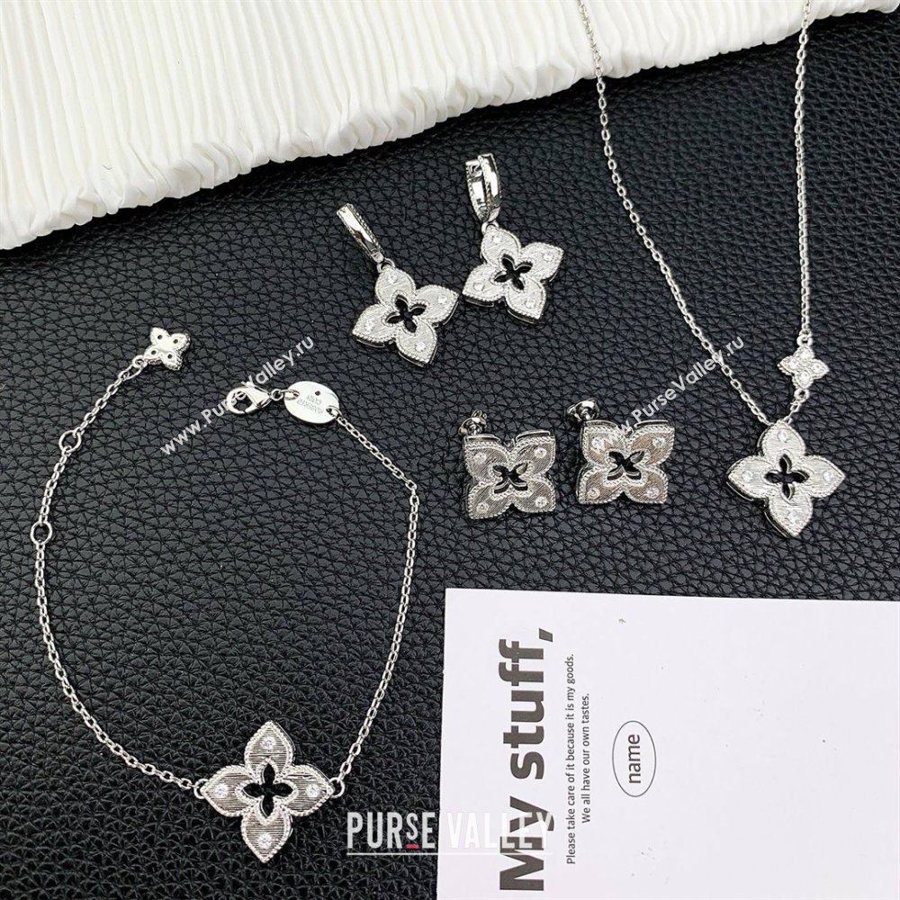 Roberto Coin VENETIAN PRINCESS Necklace with Crystals R031229 Silver 2025 (YF-25031229)