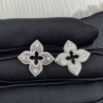 Roberto Coin VENETIAN PRINCESS Earrings with Crystals R031228 Silver 2025 (YF-25031228)