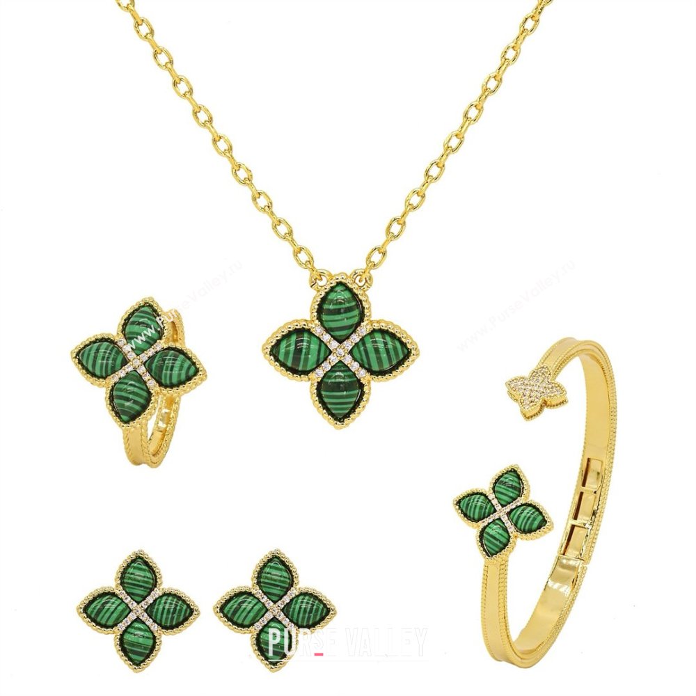 Roberto Coin PRINCESS FLOWER Necklace R031318 Green 2025 (YF-25031318)