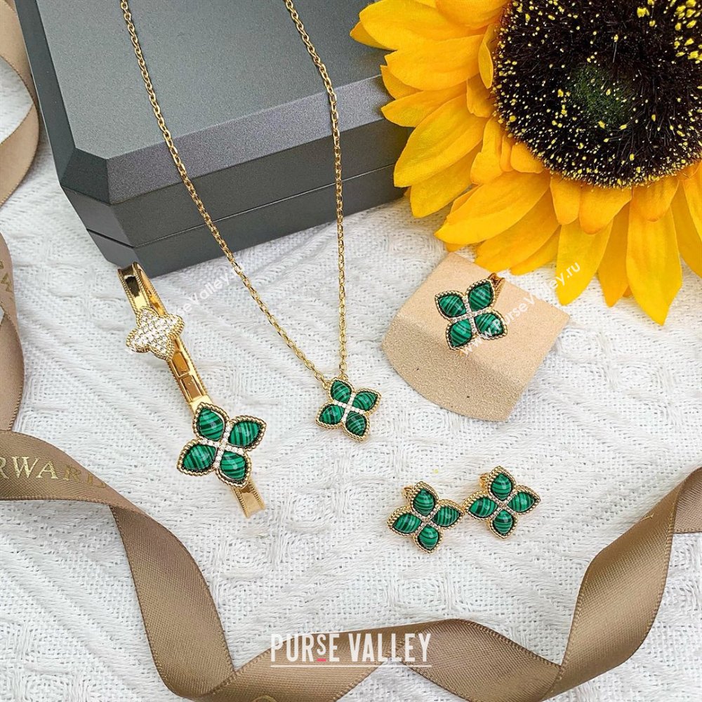 Roberto Coin PRINCESS FLOWER Earrings R031317 Green 2025 (YF-25031317)