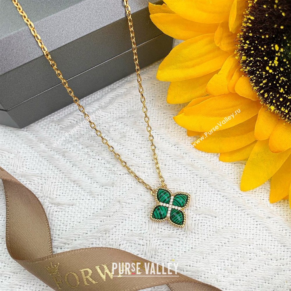 Roberto Coin PRINCESS FLOWER Necklace R031318 Green 2025 (YF-25031318)