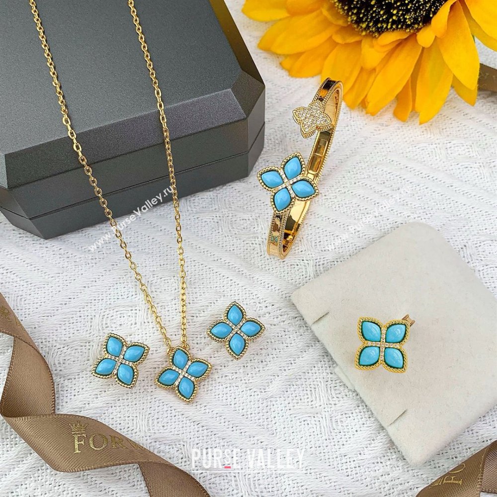 Roberto Coin PRINCESS FLOWER Necklace R031322 Blue 2025 (YF-25031322)