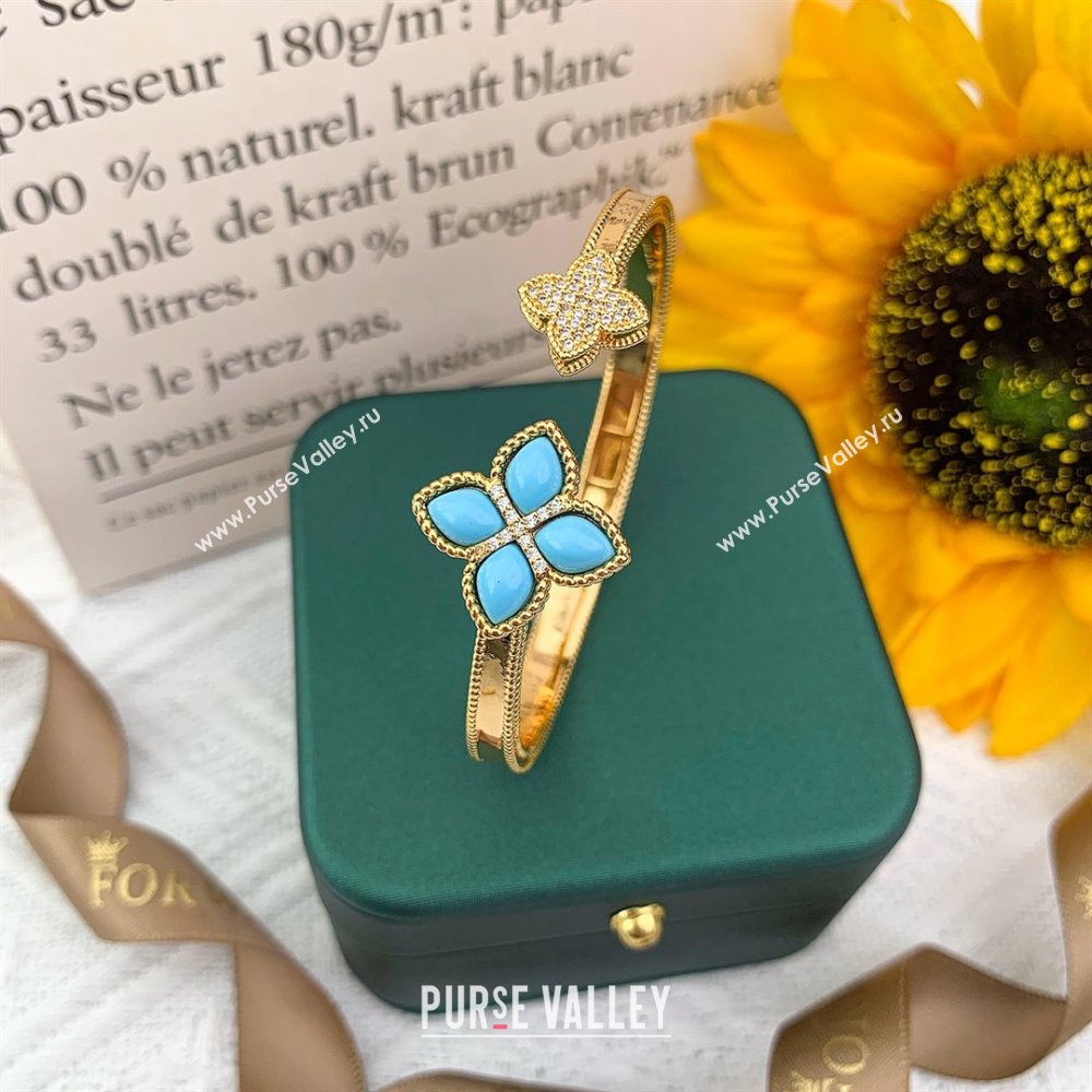 Roberto Coin PRINCESS FLOWER Bracelet R031320 Blue 2025 (YF-25031320)