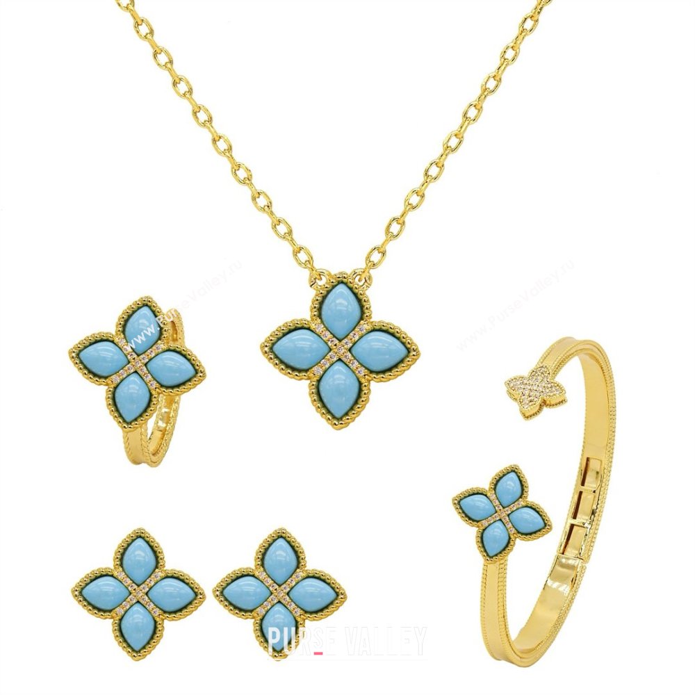 Roberto Coin PRINCESS FLOWER Bracelet R031320 Blue 2025 (YF-25031320)