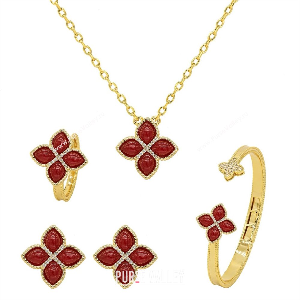 Roberto Coin PRINCESS FLOWER Bracelet R031324 Red 2025 (YF-25031324)