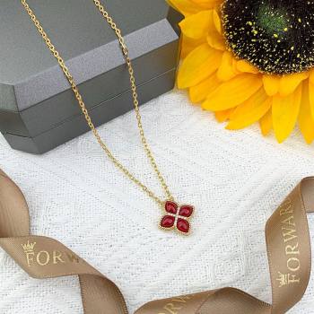 Roberto Coin PRINCESS FLOWER Necklace R031326 Red 2025 (YF-25031326)