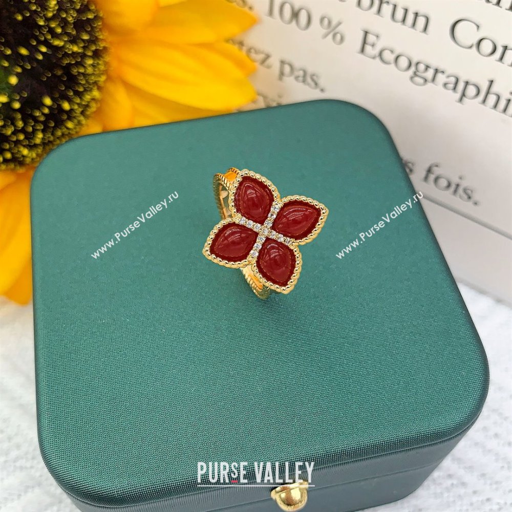 Roberto Coin PRINCESS FLOWER Ring R031327 Red 2025 (YF-25031327)