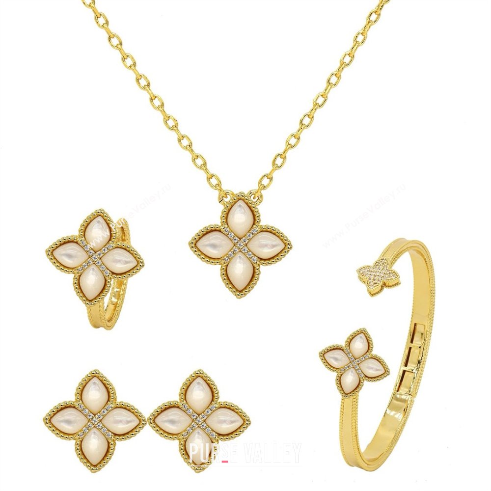 Roberto Coin PRINCESS FLOWER Bracelet R031328 White 2025 (YF-25031328)