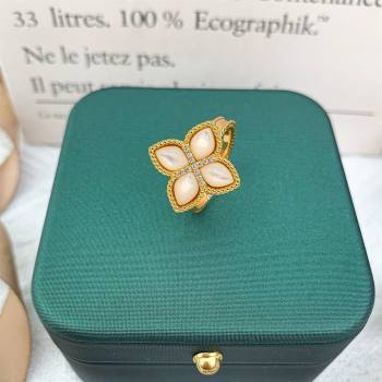 Roberto Coin PRINCESS FLOWER Ring R031331 White 2025 (YF-25031331)