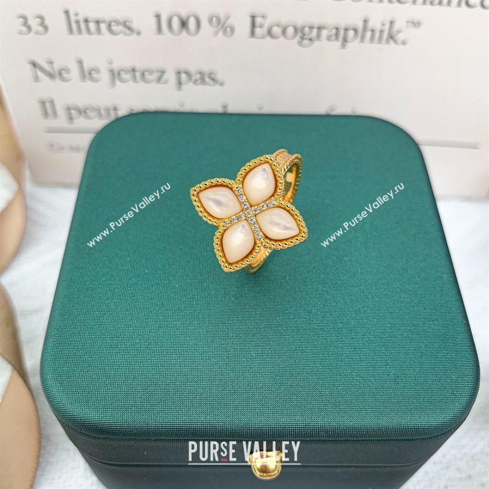 Roberto Coin PRINCESS FLOWER Ring R031331 White 2025 (YF-25031331)