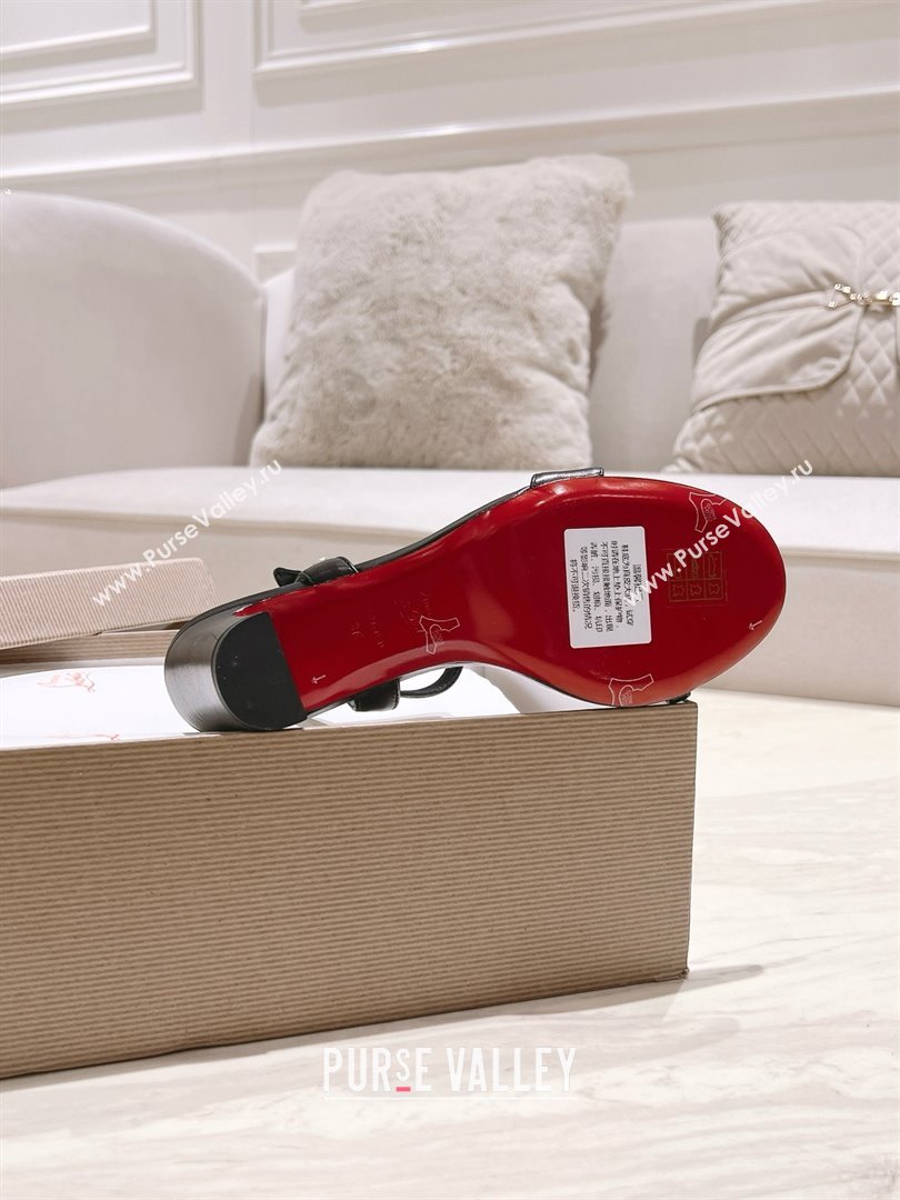 Christian Louboutin Calfskin Atmospheria Sandals 105MM CL031806 Black 2025 (MD-25031806)