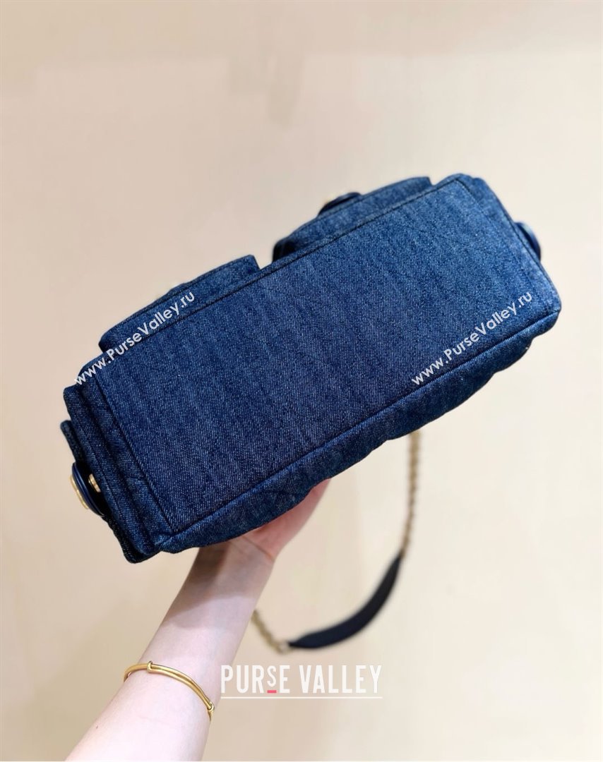 Chanel Washed Denim Large Hobo Bag AS5302 Deep Blue 2025 Top Quality (SHUNY-25031910)