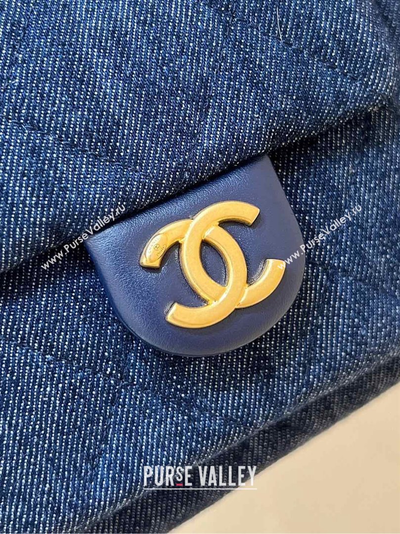 Chanel Washed Denim Large Hobo Bag AS5302 Deep Blue 2025 Top Quality (SHUNY-25031910)