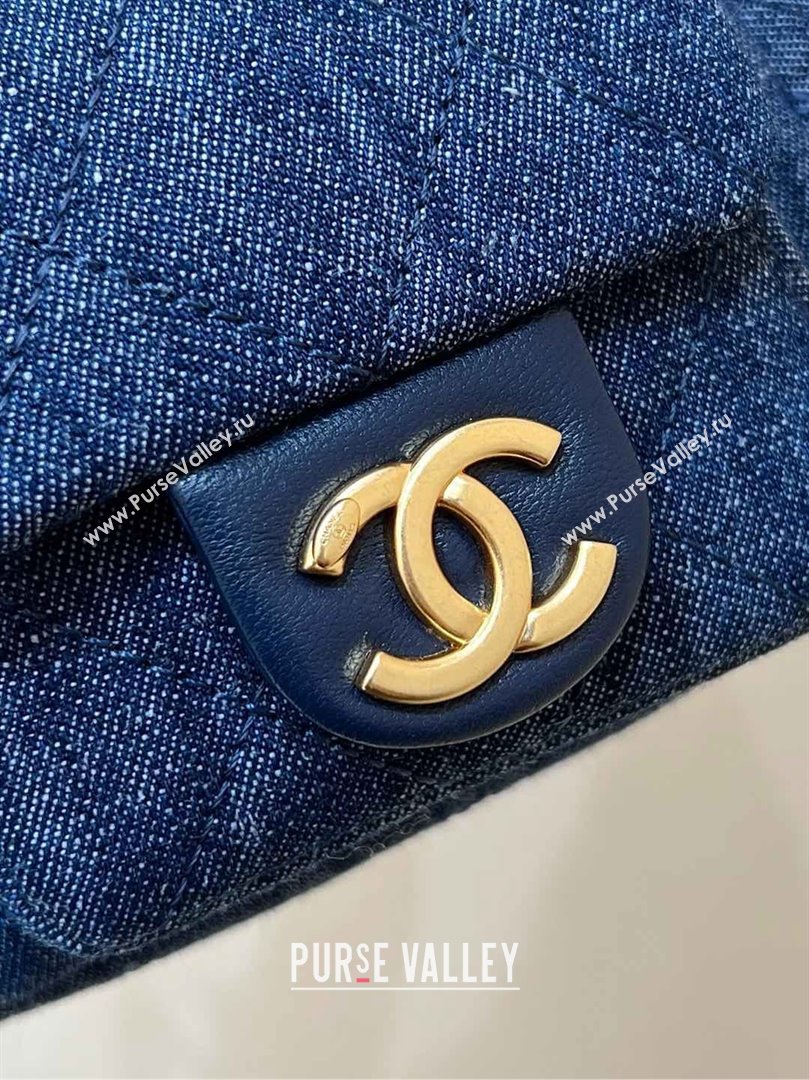 Chanel Washed Denim Maxi Hobo Bag AS5339 Deep Blue 2025 Top Quality (SHUNY-25031911)