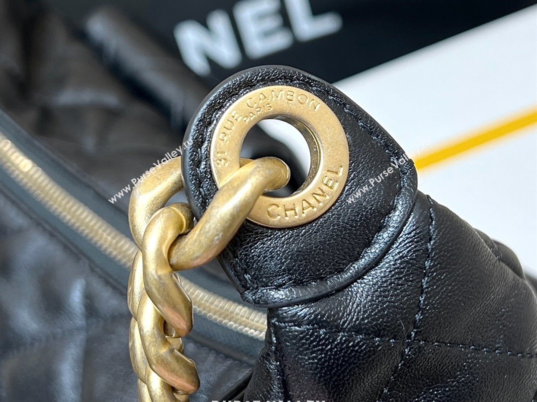 Chanel Lambskin Large Hobo Bag AS5302 Black 2025 Top Quality (SHUNY-25031913)