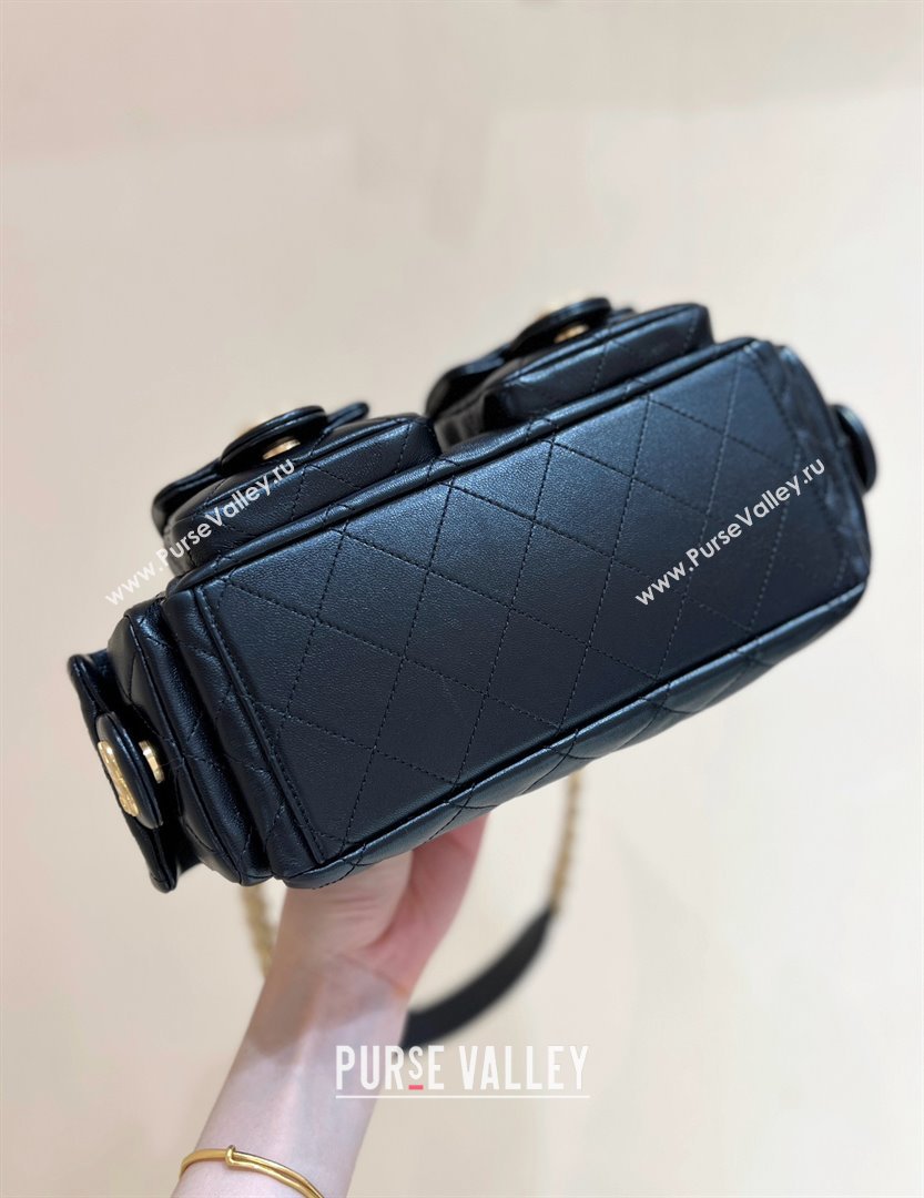 Chanel Lambskin Maxi Hobo Bag AS5339 Black 2025 Top Quality (SHUNY-25031914)