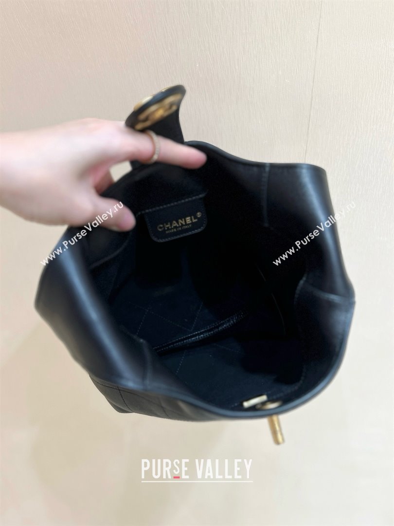 Chanel Hobo Bag in Shiny Lambskin AS5403 Black 2025 Top Quality (SHUNY-25032002)