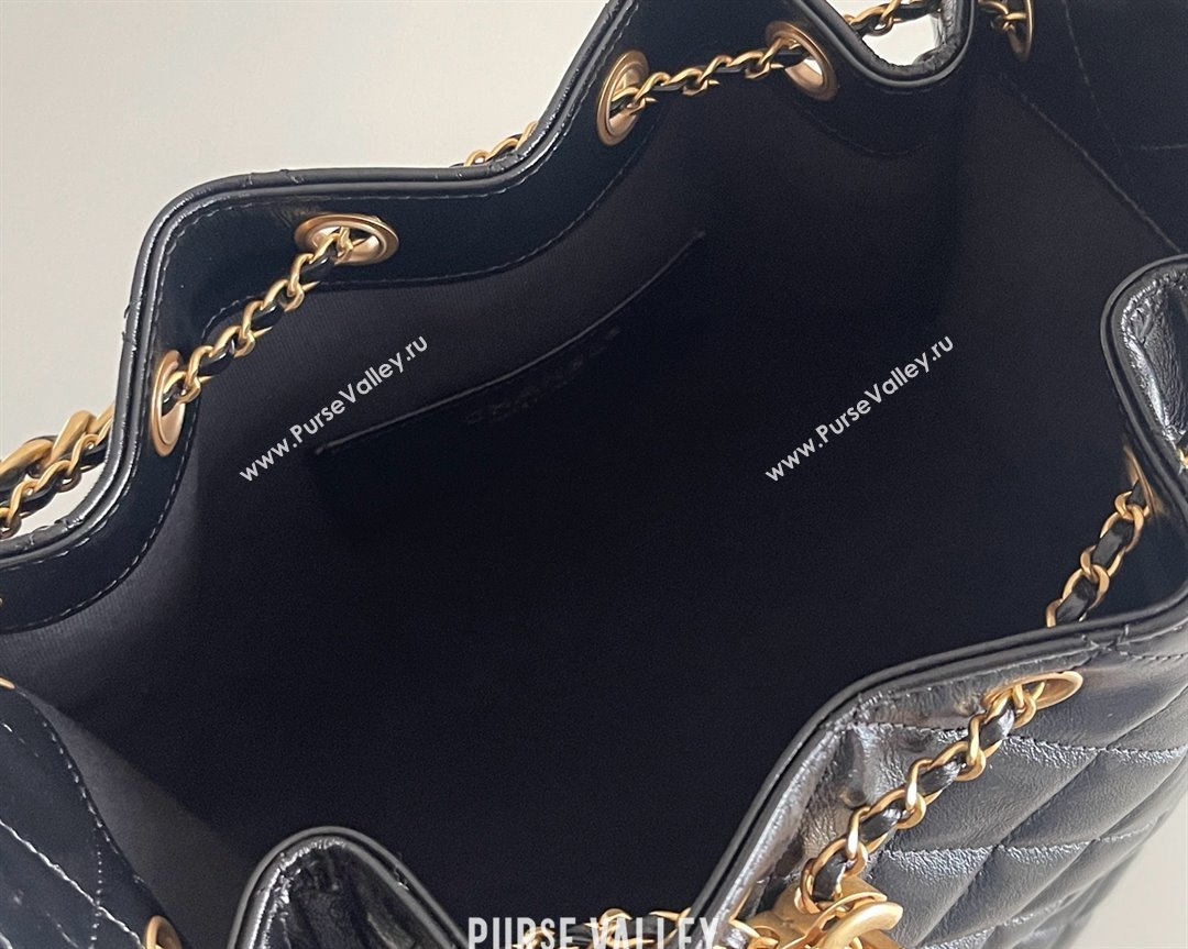 Chanel Original Antiba Calfskin Medium Hobo bag AS5293 Black 2025 Top Quality (MHE-25031904)