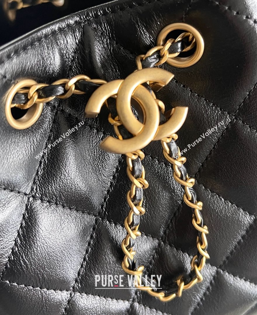 Chanel Original Antiba Calfskin Medium Hobo bag AS5293 Black 2025 Top Quality (MHE-25031904)