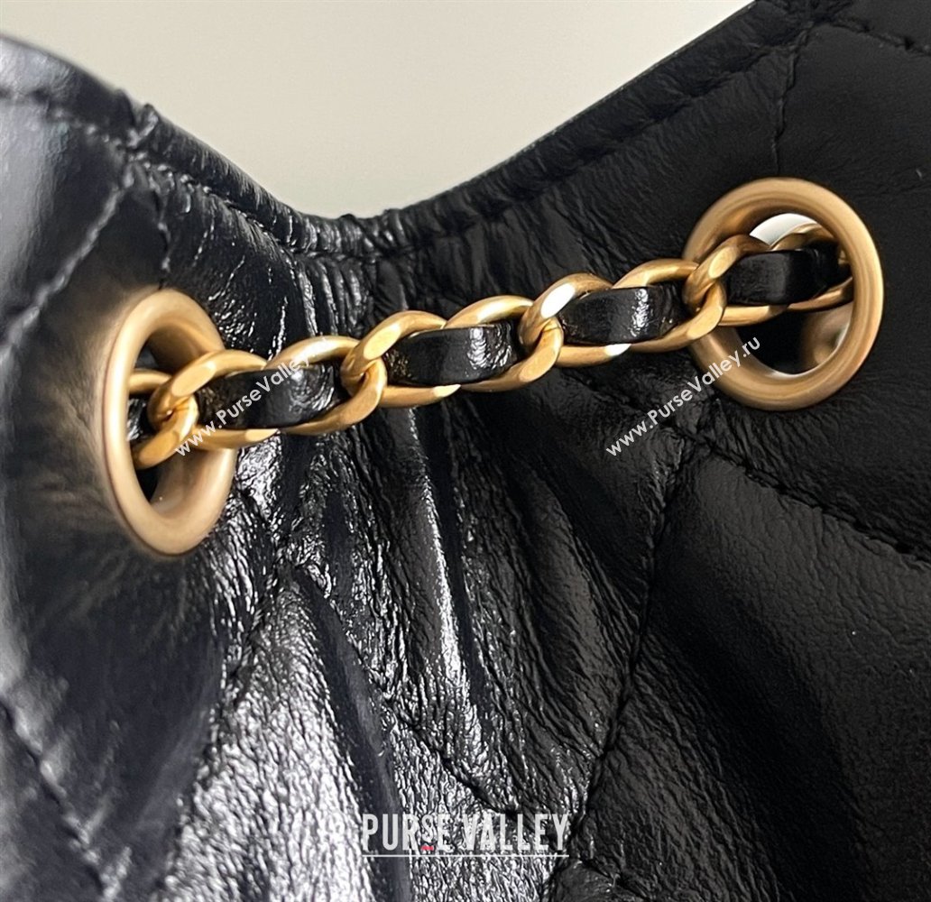 Chanel Original Antiba Calfskin Medium Hobo bag AS5293 Black 2025 Top Quality (MHE-25031904)