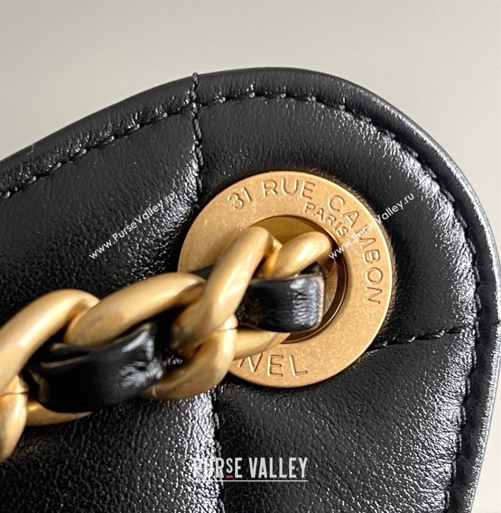 Chanel Original Antiba Calfskin Medium Hobo bag AS5293 Black 2025 Top Quality (MHE-25031904)