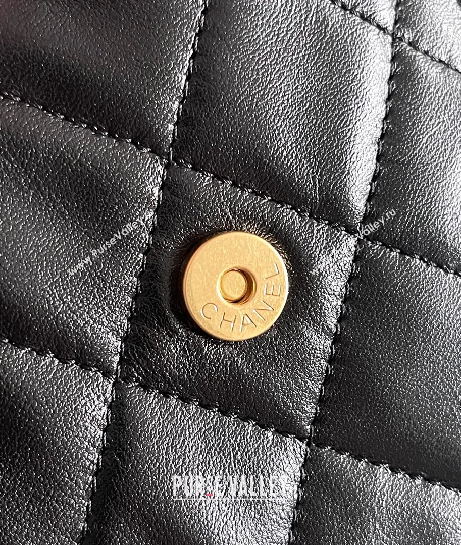 Chanel Original Antiba Calfskin Medium Hobo bag AS5293 Black 2025 Top Quality (MHE-25031904)