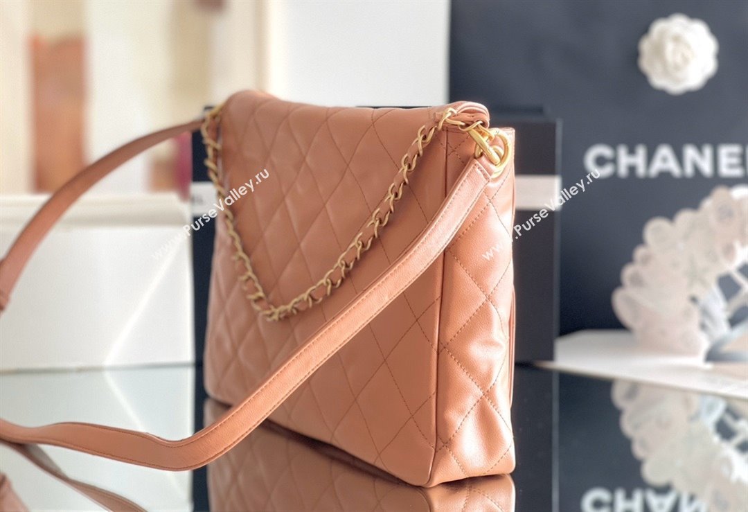 Chanel Medium Messenger Bag in Brown Calfskin AS4668 2025 Top Quality (MHE-25031901)