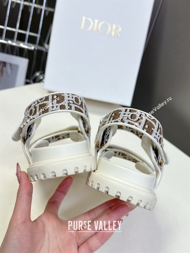Dior Dioract Sandal in Brown Jacquard with Dior Oblique 2025 (MD-25051502)
