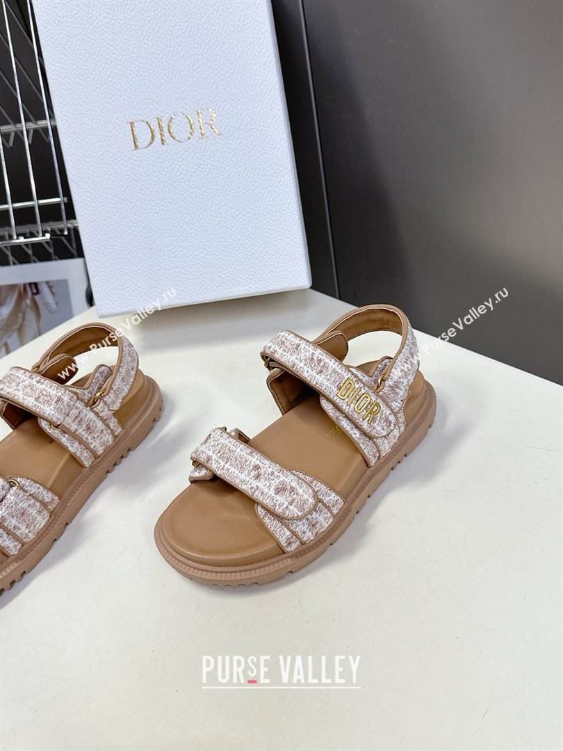 Dior Dioract Sandal in Brown Cannage Tweed 2025 (MD-25051506)